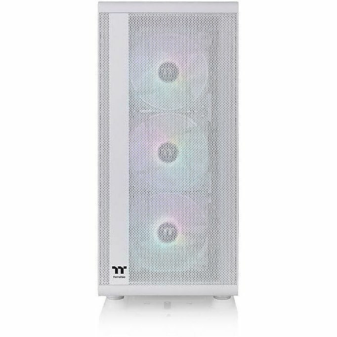 Thermaltake S200 Plus TG ARGB Mid Tower Gaming Computer Case, White (CA-1X2-00M6WN-01)