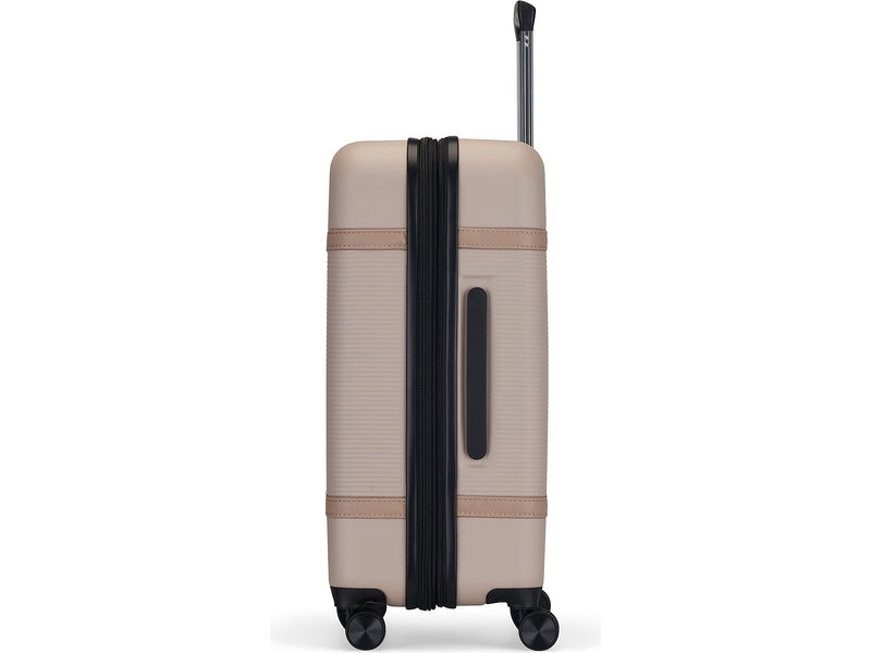 Bugatti Wellington 3-Piece Hardside Spinner Luggage Set, TSA Checkpoint Friendly, Beige (HLG5103-COOKIE)
