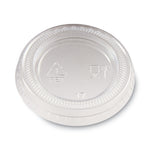 Dixie Plastic Portion Cup Lids, Clear, 4,800/Carton (DXEPL10CLEAR)