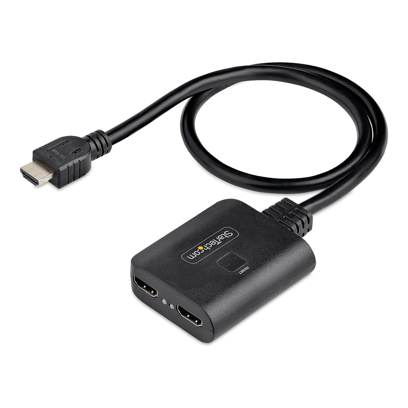 StarTech HDMI to HDMI/HDMI Audio/Video Splitter, Male to Female/Female, Black (HDMI-SPLITTER-4K60UP)