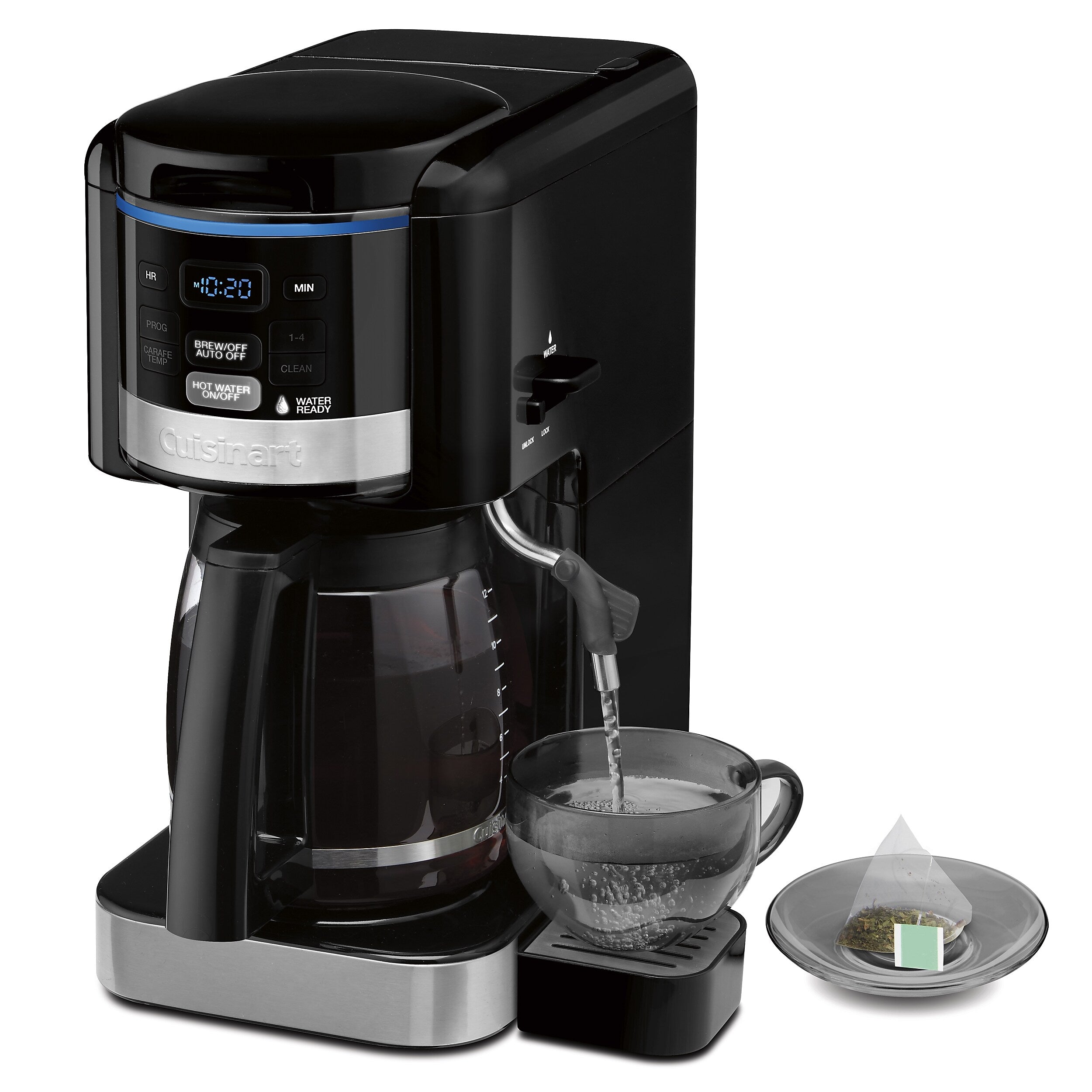 Cuisinart Coffee Plus 12-Cups Automatic Drip Coffee Maker, Black (CHW-16)