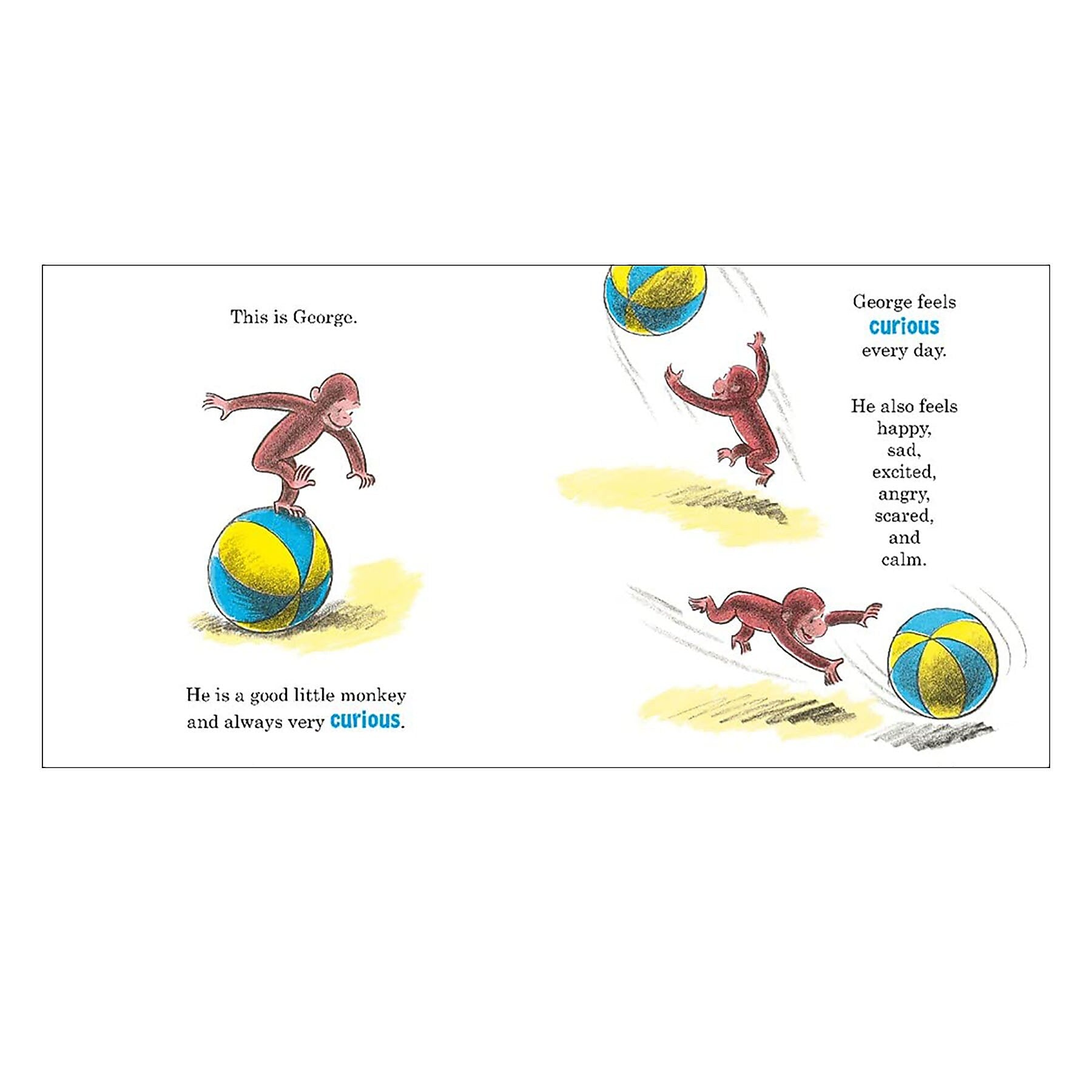 HarperCollins Curiously Calm With Curious George (HC-9780063311497)