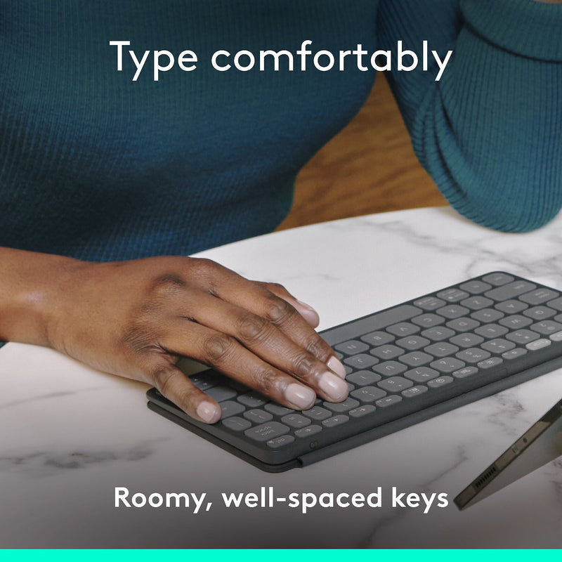 Logitech Keys-To-Go 2 Wireless Keyboard, Graphite (920-012867)