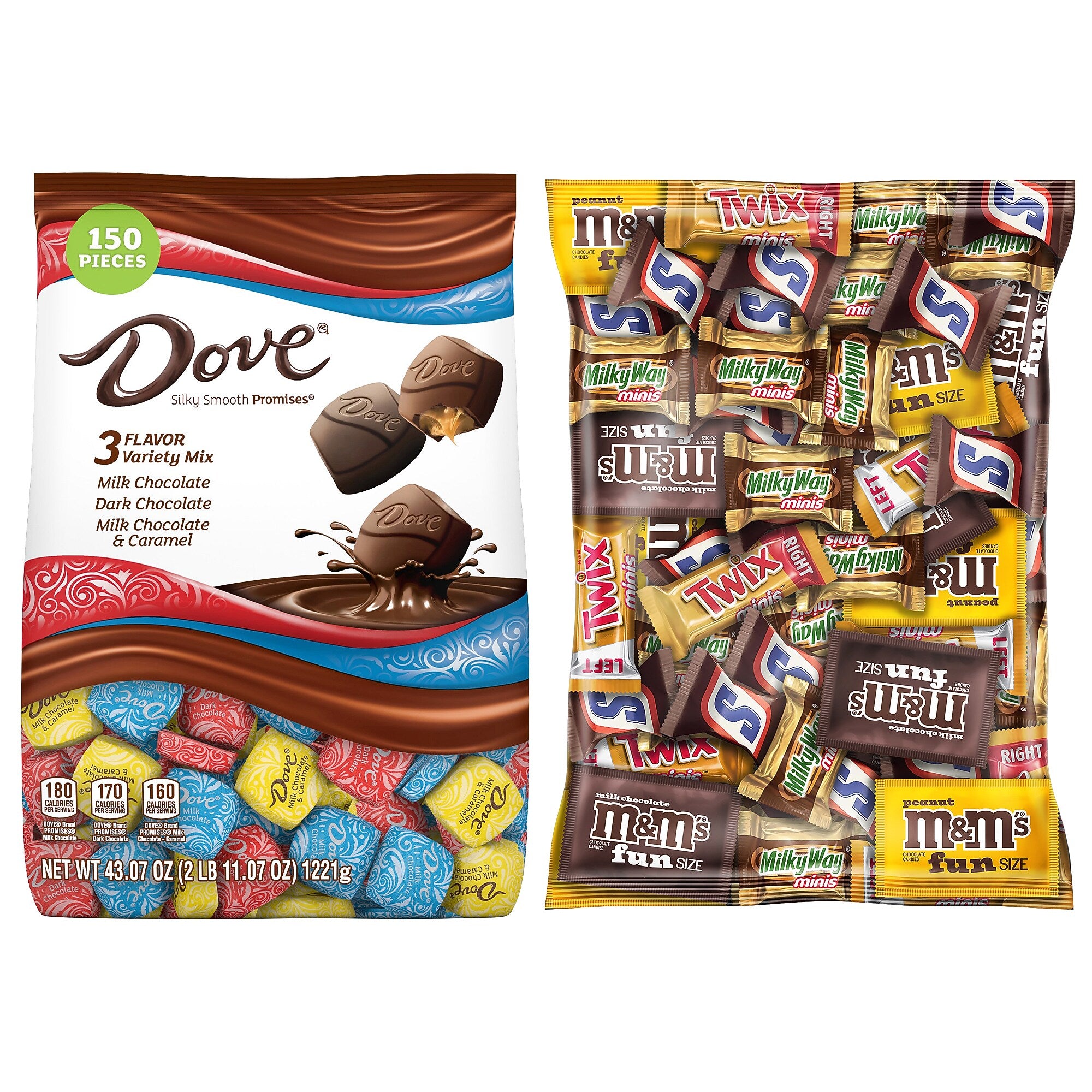 Dove Promises Variety & Mar's Chocolate Favorites, 2/Bundle (600-04056)