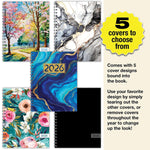 2026 Global Printed Products 5-Cover 8.5" x 11" Calendar Year Monthly Standard Planner, Paperboard Cover (NRY26-8511M-F)