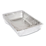 Steam Pan Liners for 1/2-Size Pans, Includes Twist-Ties, 17" x 23.5", Clear, 250/Carton