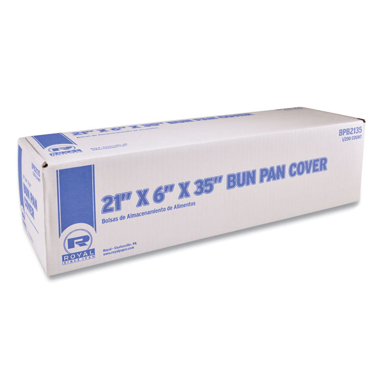 Bun Pan Bag for Full-Size Pans, 21" x 6" x 35", Clear, 200/Carton
