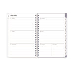 Laila Create-Your-Own Cover Weekly/Monthly Planner, Wildflower Artwork, 8 x 5, Purple/Blue/Pink, 12-Month (Jan to Dec): 2025