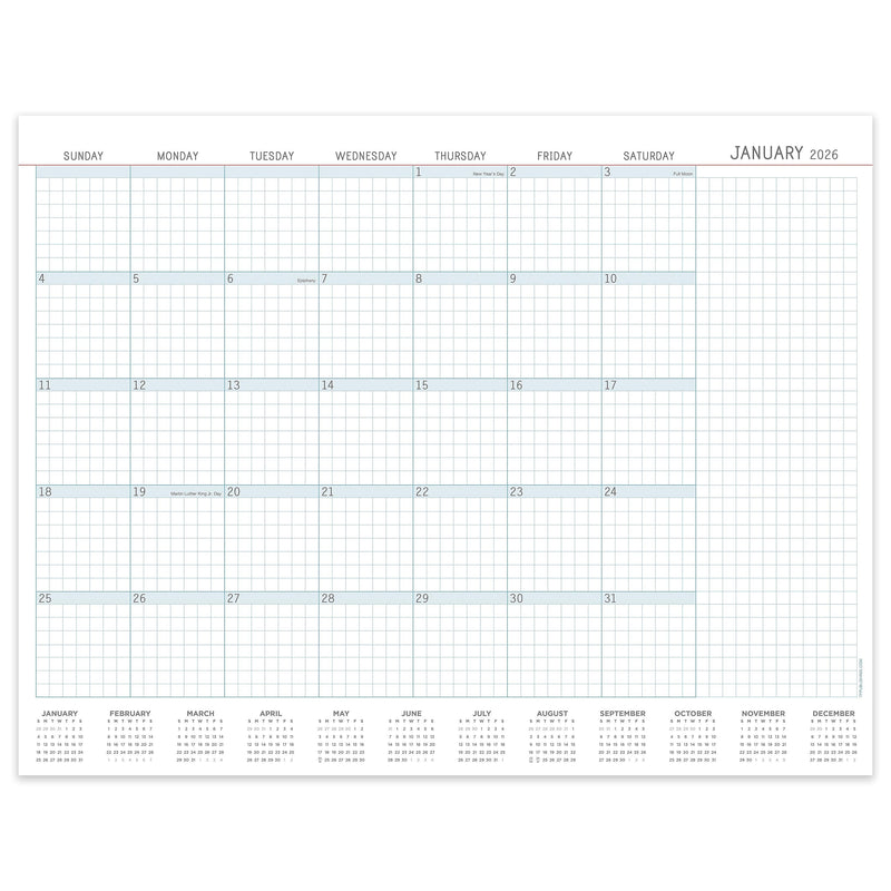 2026 TF Publishing 22" x 17" Monthly Desk Calendar, (26-8204)