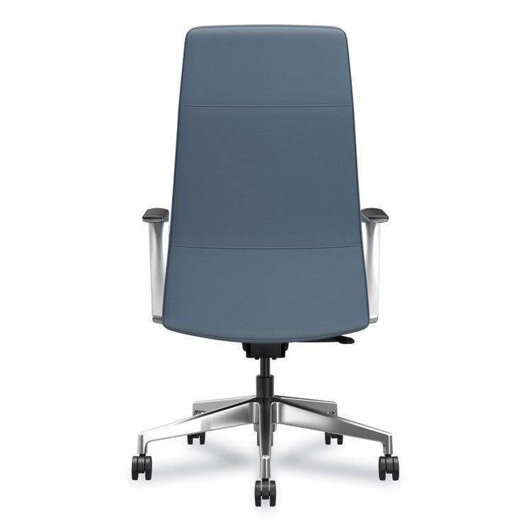 Cofi Executive High Back Chair, Supports up to 300 lb, Nimbus Seat, Nimbus Back, Polished Aluminum Base