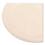 Bagasse PFAS-Free Dinnerware, Plate, Sugarcane, 9" dia, Tan, 500/Carton