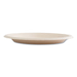 Bagasse PFAS-Free Dinnerware, Plate, Sugarcane, 9" dia, Tan, 500/Carton