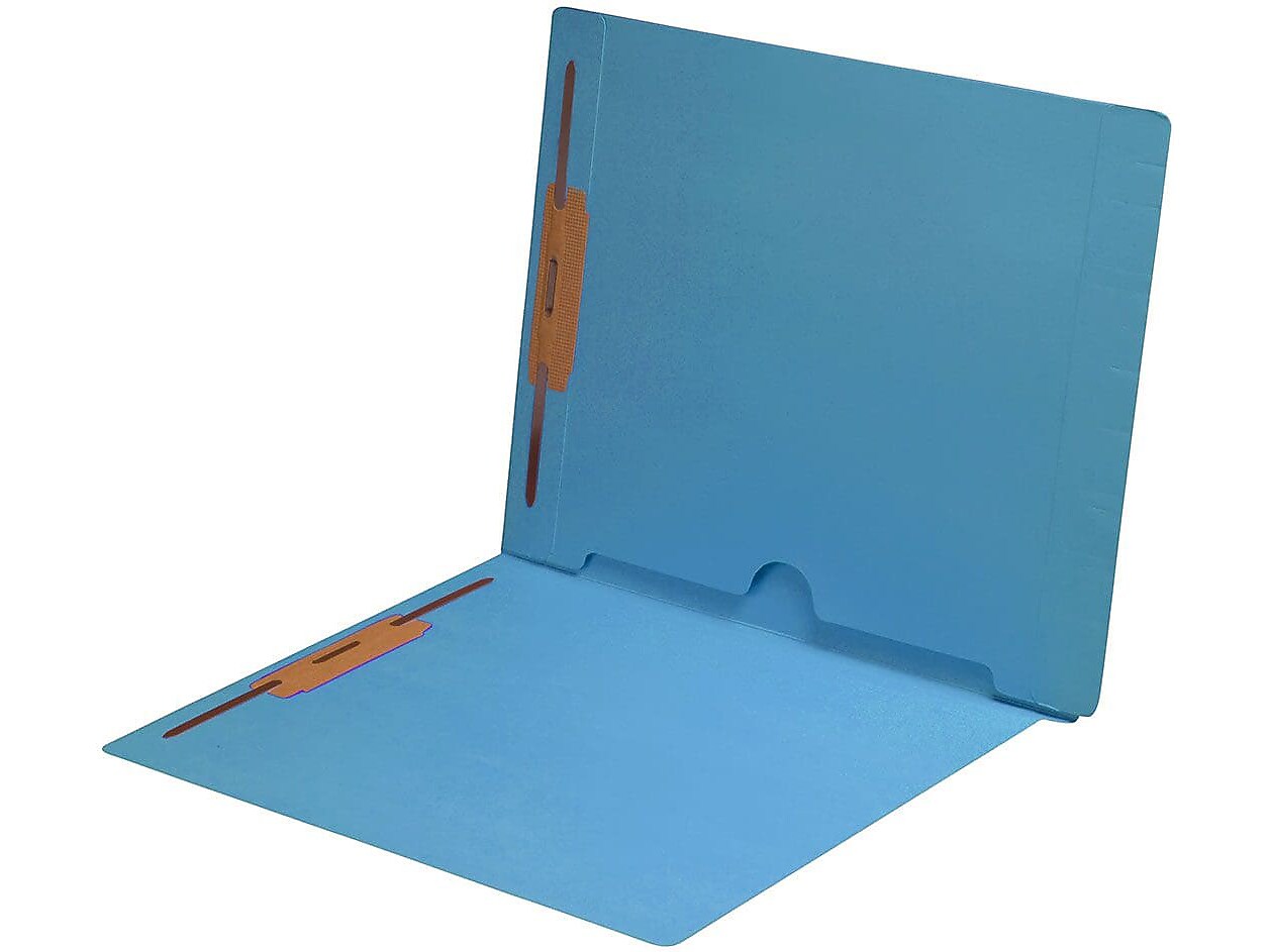 Medical Arts Press End Tab File Folder, Straight Cut, Letter-Size, Blue, 250/Carton (S-09019-BLU-B)