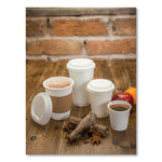 Kraft Hot Cup Sleeves, Compostable, Fits Vegware 89-Series Hot Cups, Kraft, 1,000/Carton