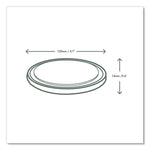 Round Deli Pot Lids, Compostable, For 8 oz to 32 oz Deli Containers, Clear, Plastic, 500/Carton