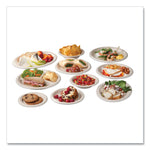 Nourish Molded Fiber Tableware, Compostable, Plate, Sugarcane, 6" dia, White, 1,000/Carton