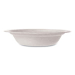 Molded Fiber Tableware, Compostable, Bowl, Sugarcane, 12 oz, White, 1,000/Carton