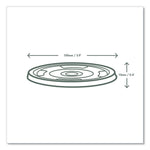 96 Series Cold Cup Lids, Fits Vegware 96-Series Cold Cups, Plastic, Clear, 1,000/Carton