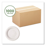 Nourish Molded Fiber Tableware, Compostable, Plate, Sugarcane, 6" dia, White, 1,000/Carton