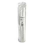 Portion Cup Lids, Fits 0.75 oz to 1 oz Portion Cups, Plastic, Clear, 2,500/Carton