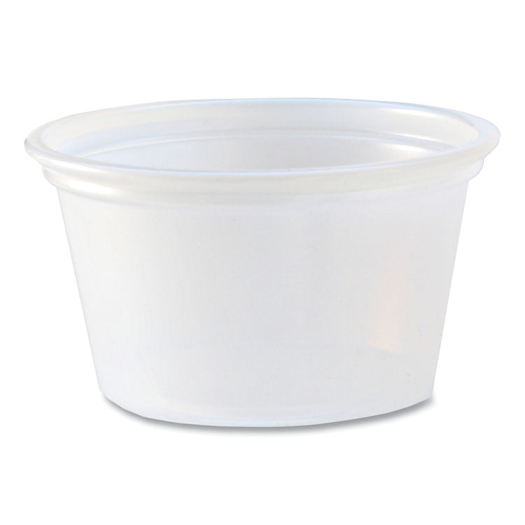 Portion Cups, 0.75 oz, Plastic, Translucent, 125/Sleeve, 20 Sleeve/Carton