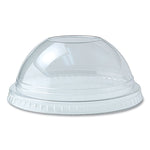 Kal-Clear/Nexclear Drink Cup Lids, Dome Lid with 1" Hole, Fits 12 oz to 20 oz Cold Cups, Plastic, Clear, 1,000/Carton
