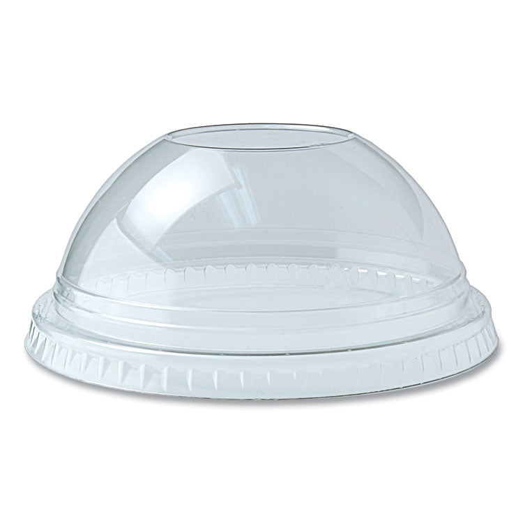 Kal-Clear/Nexclear Drink Cup Lids, Dome Lid with 1" Hole, Fits 12 oz to 20 oz Cold Cups, Plastic, Clear, 1,000/Carton