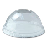 Kal-Clear/Nexclear Drink Cup Lids, Dome Lid with 1" Hole, Fits 5 oz to 24 oz Cold Cups, Plastic, Clear, 1,000/Carton