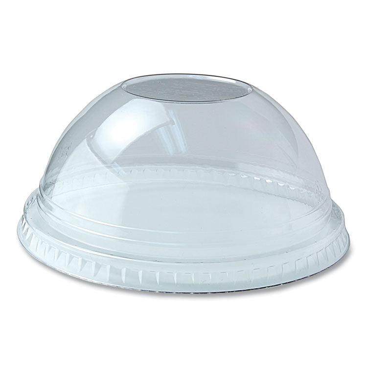 Kal-Clear/Nexclear Drink Cup Lids, Dome Lid with 1" Hole, Fits 5 oz to 24 oz Cold Cups, Plastic, Clear, 1,000/Carton