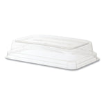 WorldView 100% Recycled Content Lid, 7.5 x 5 x 1.6, Clear, Plastic, 400/Carton