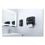 ecoLogic Rely Manual Foam Soap and Sanitizer Dispenser, 900 mL, 5,5 x 4,5 x 9.25, Black