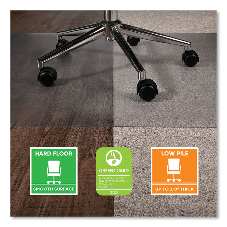 SuperGrip Chair Mat, Rectangular, 36 x 48, Clear, 42/Pallet