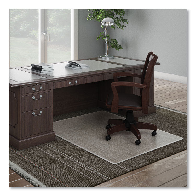 ExecuMat Carpet Chair Mat, Rectangular, 46 x 60, Clear