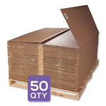 DuraMat Moderate Use Chair Mat for Low Pile Carpeting, Lipped, 36 x 48, Clear, 50/Pallet