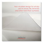 EconoMat Antimicrobial Chair Mat, Lipped, 36 x 48, Clear