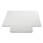 DuraMat Moderate Use Chair Mat for Low Pile Carpeting, Lipped, 45 x 53, Clear, 25/Pallet