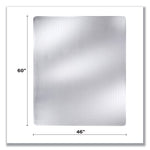 ExecuMat Carpet Chair Mat, Rectangular, 46 x 60, Clear