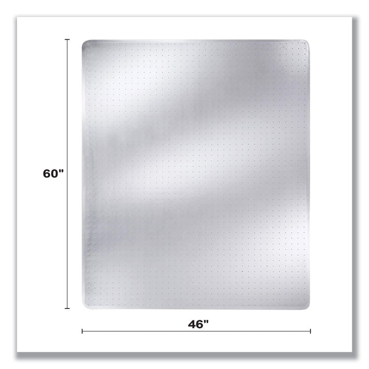 ExecuMat Carpet Chair Mat, Rectangular, 46 x 60, Clear
