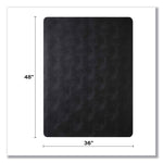 EconoMat Carpet Chair Mat, Rectangular, 36 x 48, Black