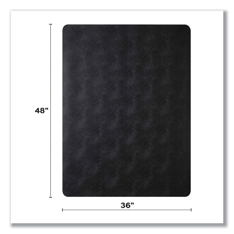 EconoMat Carpet Chair Mat, Rectangular, 36 x 48, Black