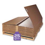 DuraMat Moderate Use Chair Mat for Low Pile Carpeting, Lipped, 45 x 53, Clear, 25/Pallet