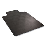 EconoMat Hard Floor Chair Mat, Lipped, 36 x 48, Black
