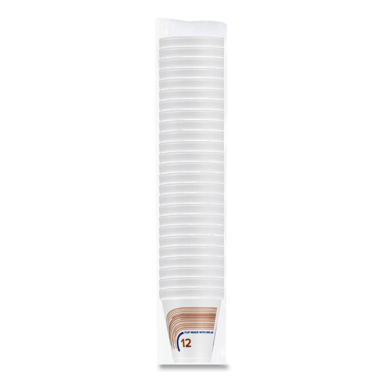 Breeze Hot/Cold Insulated Foam Drinking Cups, 12 oz, Brown/White/Blue, 1,000/Carton