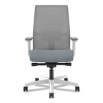 Ignition 2.0 4-Way Stretch Mid-Back Mesh Task Chair, 17" to 21" Seat Height, Basalt Seat, Fog Back, Designer White Base