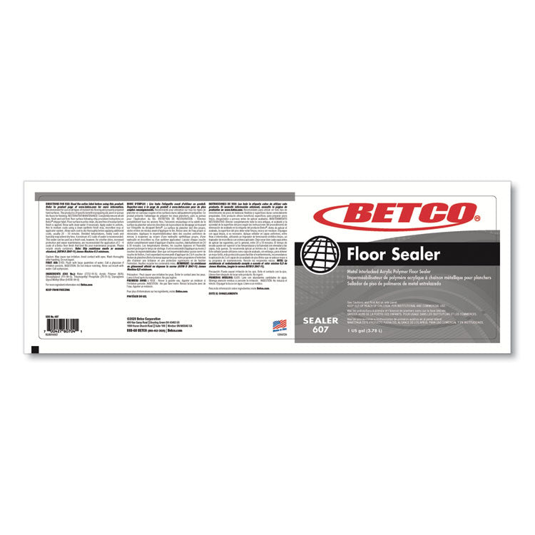 Floor Sealer, 1 gal Bottle, 4/Carton
