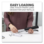 LX890 Handheld Plier Stapler with Antimicrobial Protection, 40-Sheet Capacity, 0.25"/0.31" Staples, Black/White
