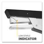 LX890 Handheld Plier Stapler with Antimicrobial Protection, 40-Sheet Capacity, 0.25"/0.31" Staples, Black/White