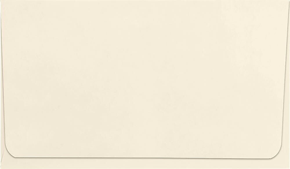 JAM Paper #6 1/4 Booklet Envelope 2 5/16" x 3 5/8", Cream, 50/Pack (R249-50)