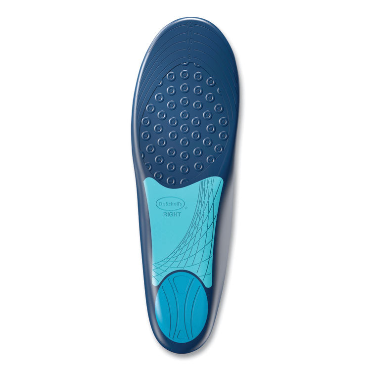 Plantar Fasciitis All-Day Pain Relief Orthotics for Men, Men Size 8 to 13, Blue