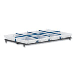 Flagship Storage Bins, 1 Section, 12.75" x 16" x 3", Translucent White